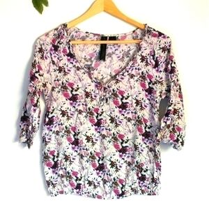 Petticoat Alley Floral Fairycore Cottagecore Casual Business Top Size XSMALL
